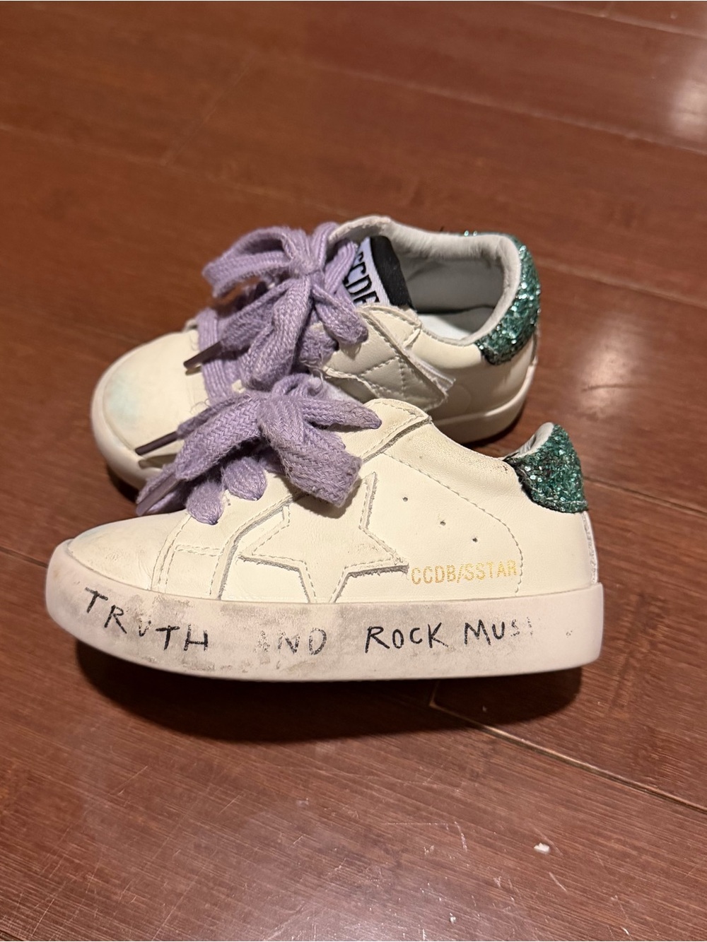 Designer inspired kids star sneaker